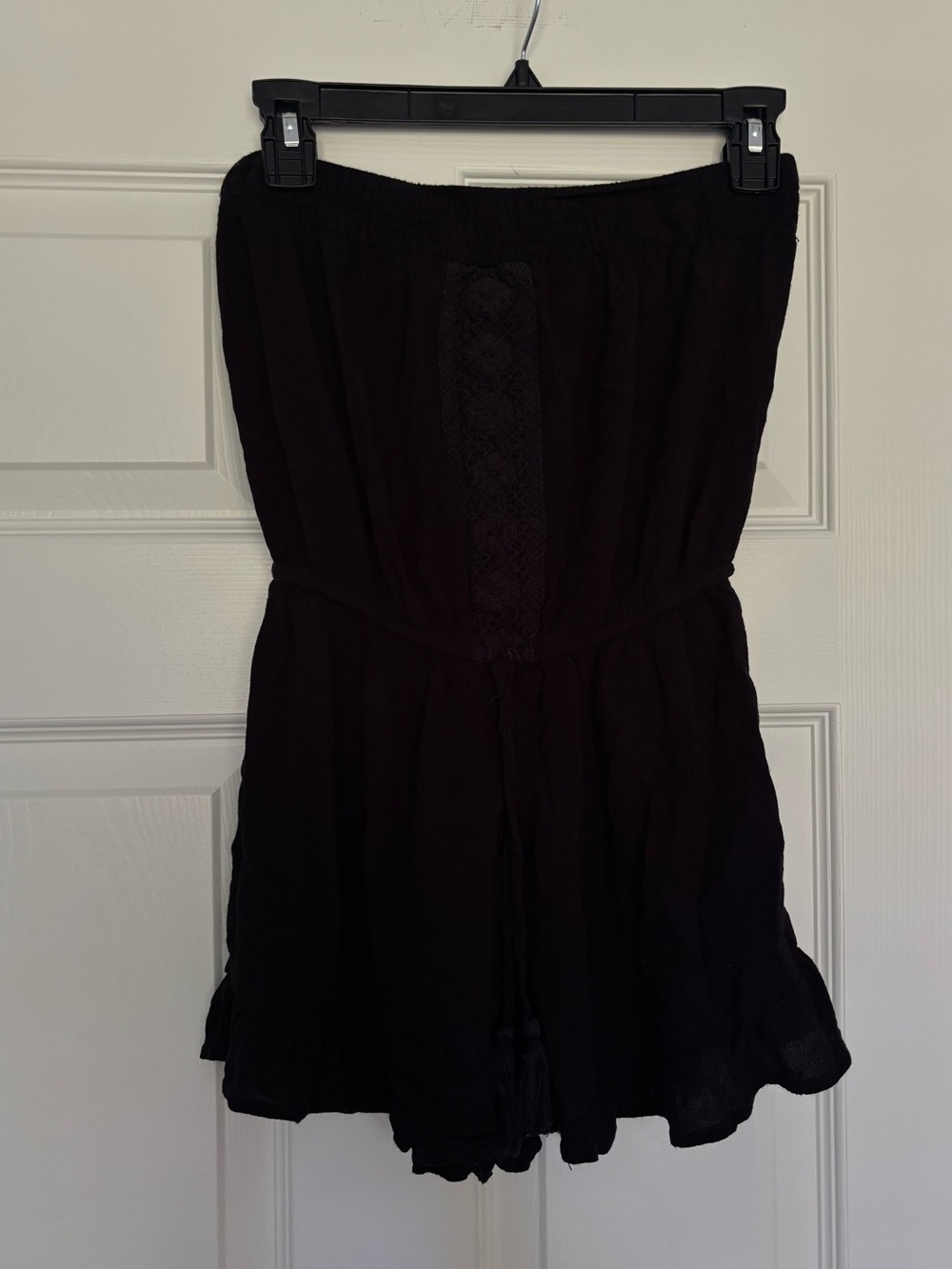 Black Strapless Romper - Women's Jumpsuit